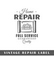 repair label vector image