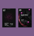 electronic music festival advertising poster vector image vector image