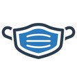 face mask icon vector image vector image