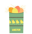 happy easter holiday vector image