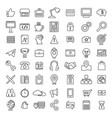 56 icons set for business in colour modern design vector image