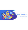 business-to-business sales concept banner header vector image vector image