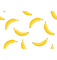 banana seamless cartoon pattern background vector image vector image