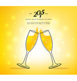 glasses of champagne vector image