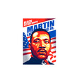 martin luther king black history vector image vector image