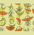 middle age bio shapes seamless pattern vector image
