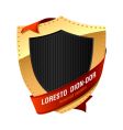 shield with ribbon vector image