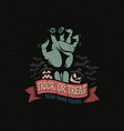 dead hand colored vector image vector image