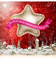 christmas background landscape eps 10 vector image vector image