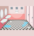 interior design of female toilet vector image vector image