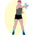 lady tennis2 vector image vector image