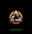 futuristic mark concept design template vector image vector image
