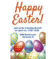 easter brunch invitation card vector image vector image