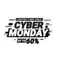 black friday promotion banner vector image vector image
