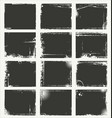 empty gray grunge banner collection vector image