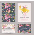 invitation congratulation card set vector image vector image