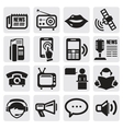 social media icons vector image