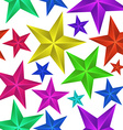 abstract colorful stars seamless pattern vector image