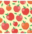 apple seamless pattern vector image