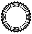 Badge seal element contour of circular Royalty Free Vector