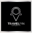travel sun men place - sunny pin luxury royal vector image vector image