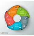 circle infographic vector image