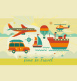 time to travel vector image vector image
