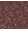 seamless pattern of flowers vector image vector image