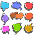 speech balloon collection vector image