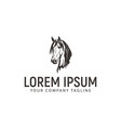 head horse logo vintage design concept template vector image vector image