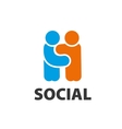 logo social vector image