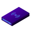 power bank icon isometric style vector image