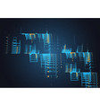 cityscape background night city on a blue vector image