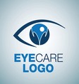 eye care logo 5 vector image
