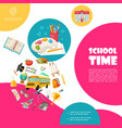 flat back to school concept vector image