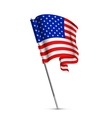 american flag vector image