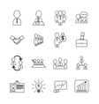 business icons vector image