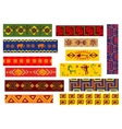 ethnic african patterns with tribal ornaments vector image vector image