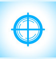 flat aim icon isolated on white background game vector image