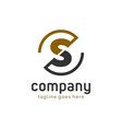 initial letter s logo design flat vector image