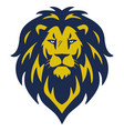 lion head logo esport mascot design vector image vector image
