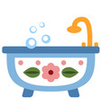 bathtub flat vector image