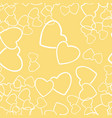 two hearts seamless pattern love wrapping texture vector image