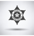 sheriff badge icon vector image vector image