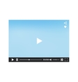 video player for web vector image vector image