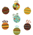christmas balls vector image