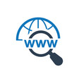 domain search icon vector image vector image