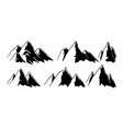 Simple mountain logo Royalty Free Vector Image