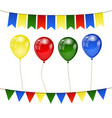 set of colorful balloons vector image
