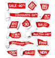 torn red paper vector image vector image